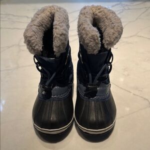 Sorel Kids Boots - Black and Blue